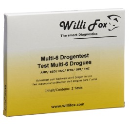 WILLI FOX test de drogue multi 6 para urine 2 pce