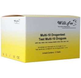 WILLI FOX test de drogue multi 10 para urin 5 pce