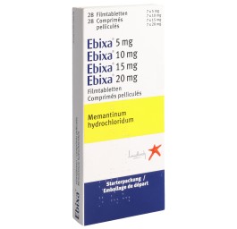 EBIXA emb départ 7x5, 7x10, 7x15, 7x20 mg 28 pce