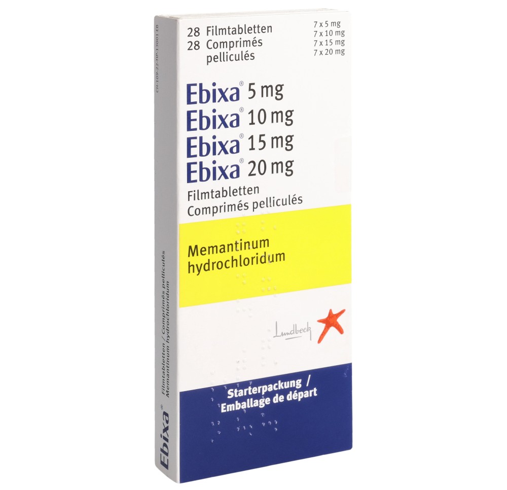 EBIXA emb départ 7x5, 7x10, 7x15, 7x20 mg 28 pce EBIXA emb départ 7x5, 7x10, 7x15, 7x20 mg 28 pce