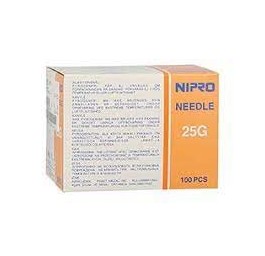 NIPRO aiguilles 0.5x16mm 25Gx5/8" orange 100 pce