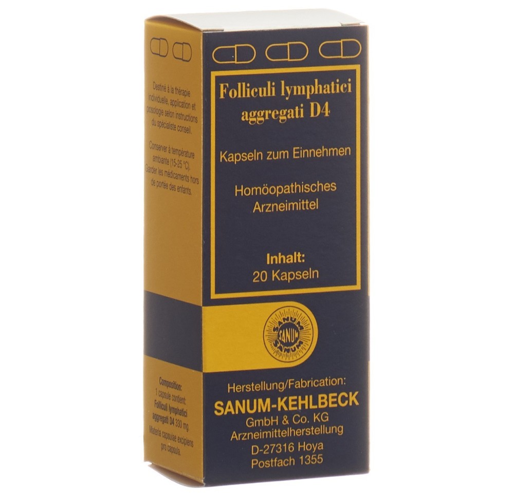 SANUM folliculi lymphatic aggregat caps 4 D 20 pce