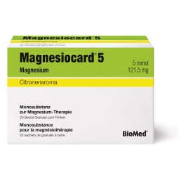 MAGNESIOCARD gran 5 mmol citron sach 20 pce