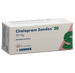 CITALOPRAM Sandoz cpr pell 20 mg 98 pce