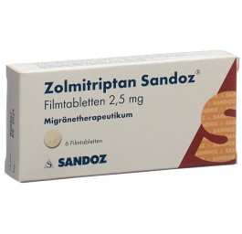 ZOLMITRIPTAN Sandoz cpr pell 2.5 mg 6 pce
