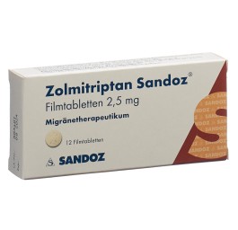 ZOLMITRIPTAN Sandoz cpr pell 2.5 mg 12 pce