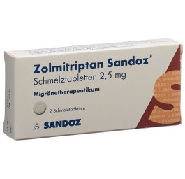 ZOLMITRIPTAN Sandoz cpr orodisp 2.5 mg 2 pce