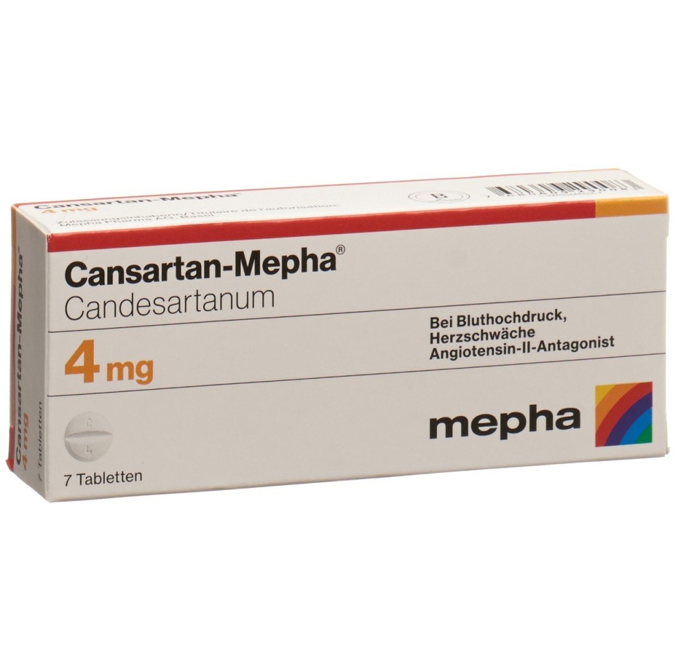CANSARTAN Mepha cpr 4 mg 7 pce CANSARTAN Mepha cpr 4 mg 7 pce