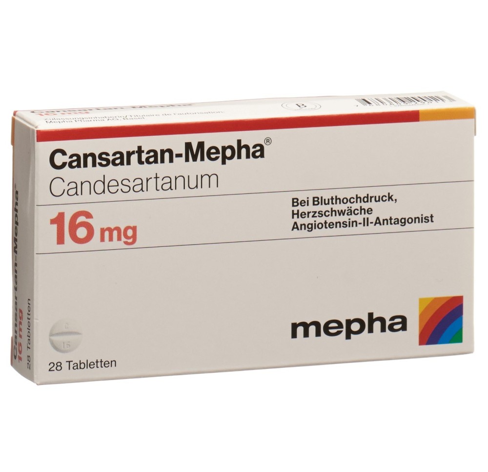 CANSARTAN Mepha cpr 16 mg 28 pce CANSARTAN Mepha cpr 16 mg 28 pce