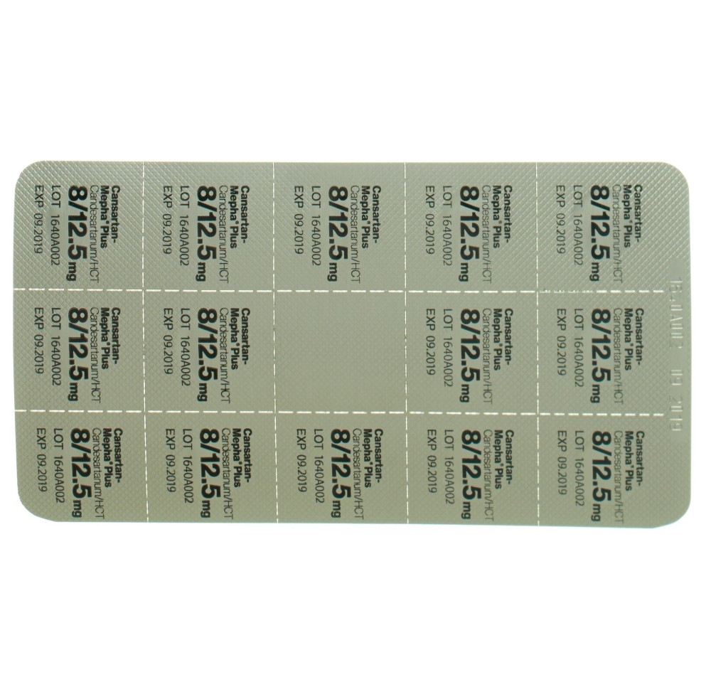 CANSARTAN Mepha plus cpr 8/12.5 98 pce CANSARTAN Mepha plus cpr 8/12.5 98 pce