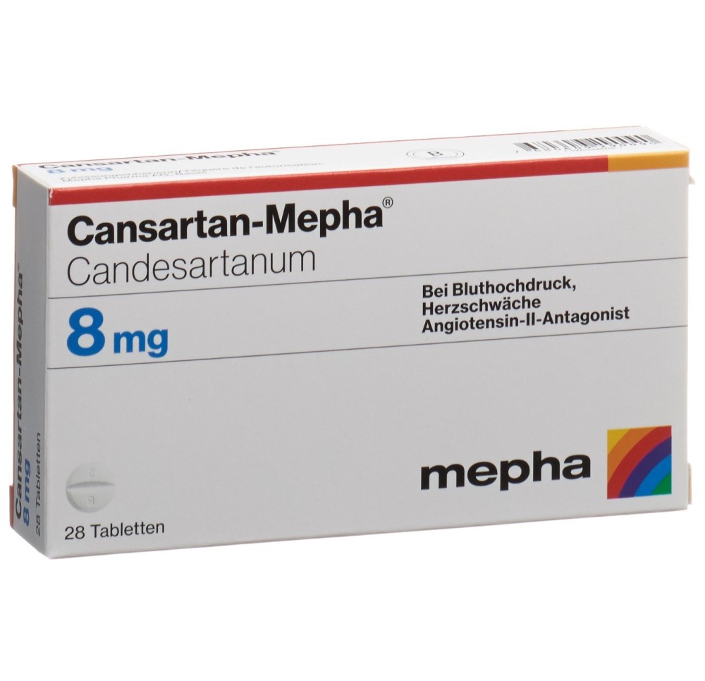 CANSARTAN Mepha cpr 8 mg 28 pce CANSARTAN Mepha cpr 8 mg 28 pce