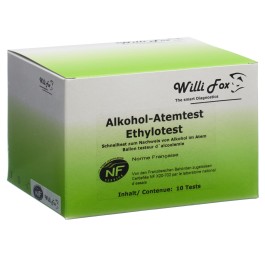 WILLI FOX éthylotest 10 pce