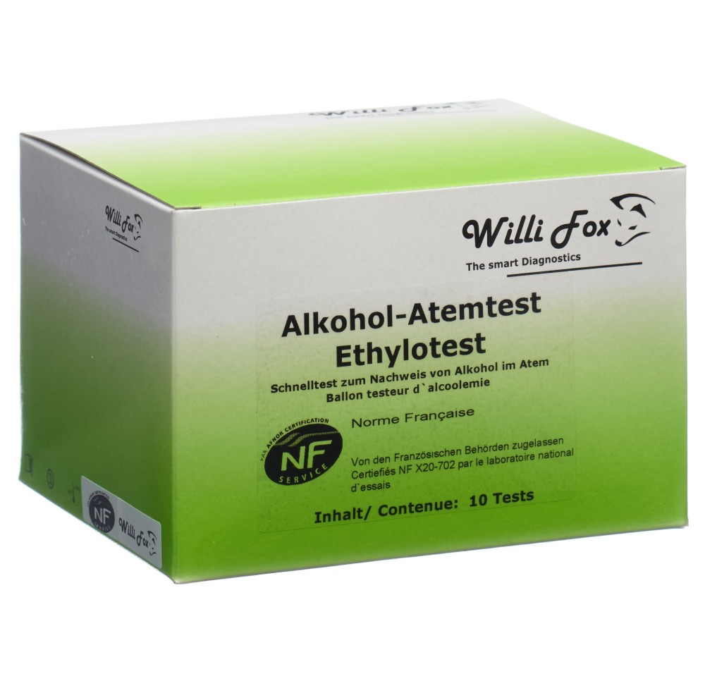 WILLI FOX éthylotest 10 pce