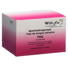 WILLI FOX test de drogue THC salive 3 pce