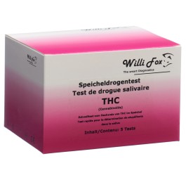 WILLI FOX test de drogue THC salive 5 pce