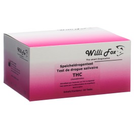 WILLI FOX test de drogue THC salive 10 pce