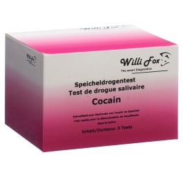 WILLI FOX test de drogue cocaïne salive 3 pce