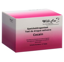 WILLI FOX test de drogue cocaïne salive 5 pce