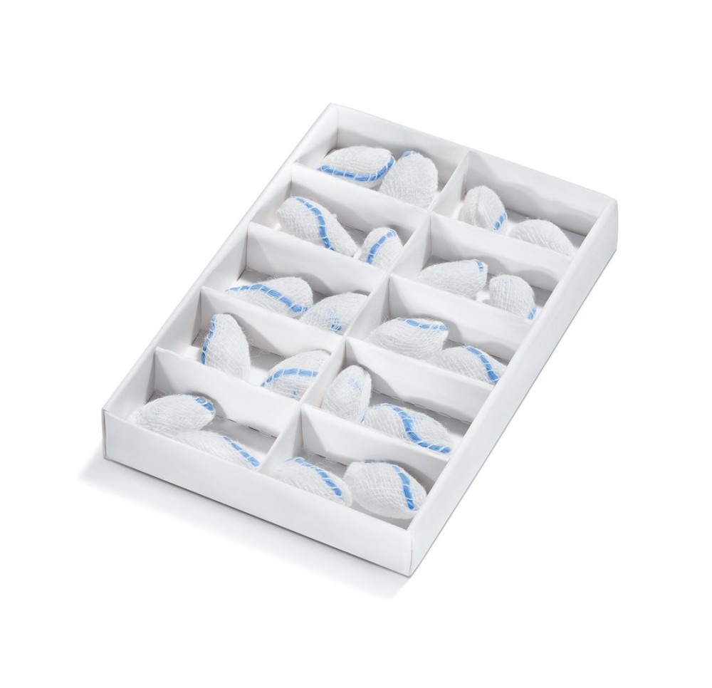 TELAPREP tampons Gr3 grand stéril 16 x 10 pce