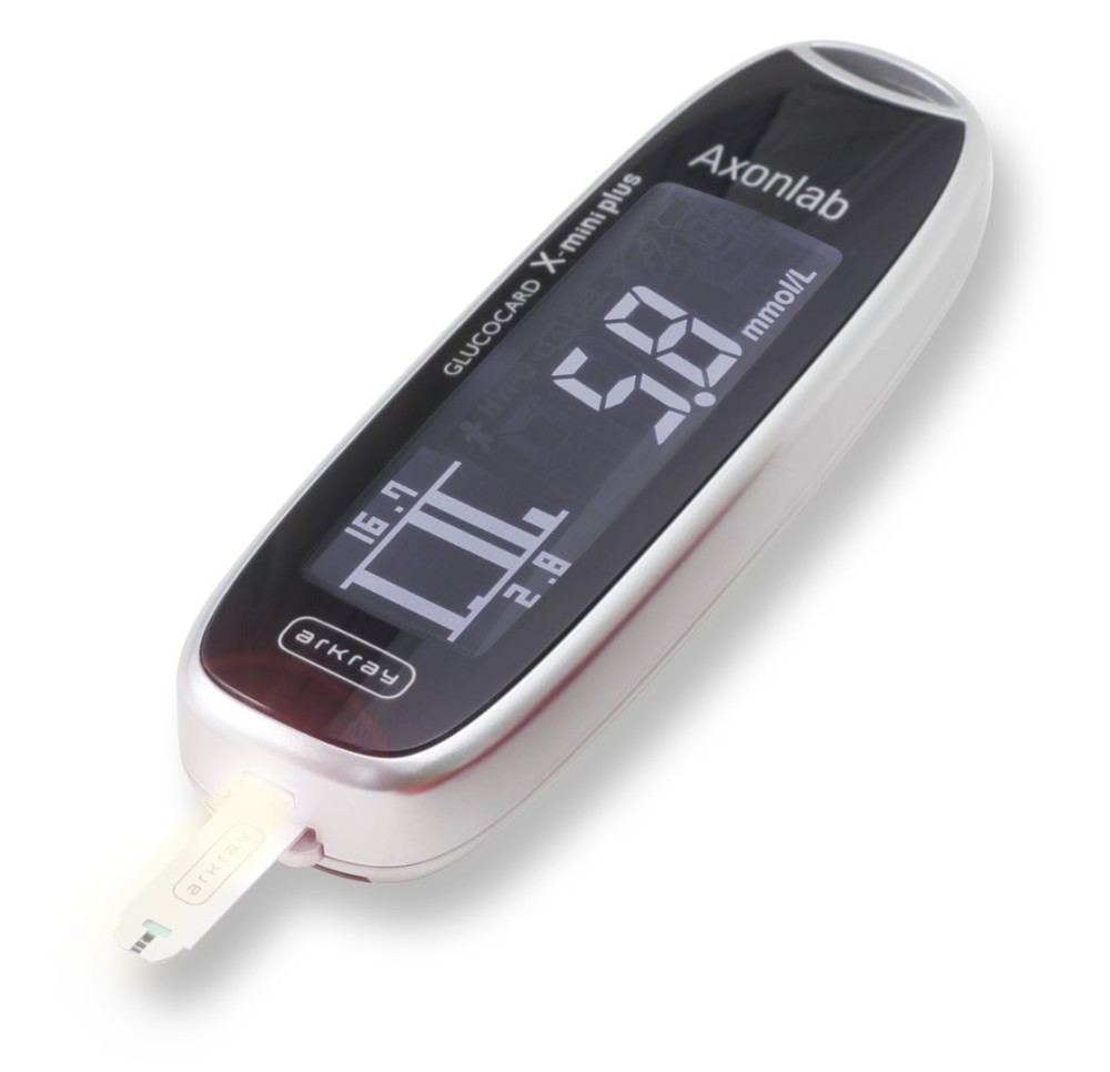 GLUCOCARD X-mini plus lecteur glycém kit argent