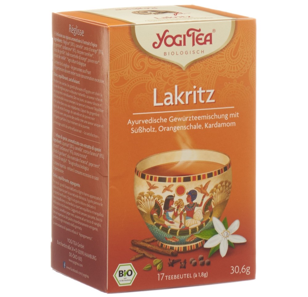 YOGI TEA Licorisse Egyptian Spice 17 sach 1.8 g YOGI TEA Licorisse Egyptian Spice 17 sach 1.8 g