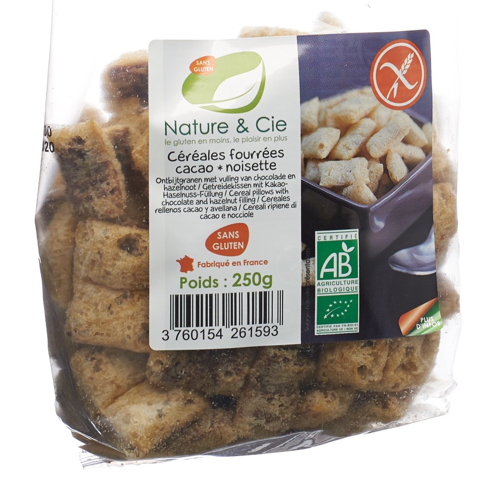 NATURE&CIE céréales nois-choco s gluten 250 g NATURE&CIE céréales nois-choco s gluten 250 g