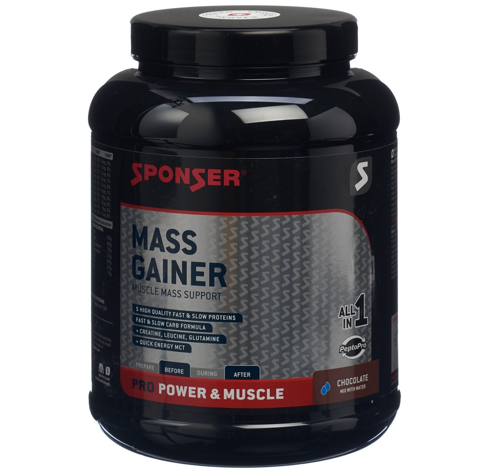 SPONSER Mass Gainer Chocolate bte 1200 g SPONSER Mass Gainer Chocolate bte 1200 g