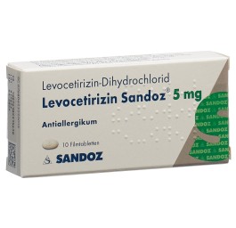 LEVOCETIRIZINE Sandoz cpr pell 5 mg 10 pce