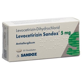 LEVOCETIRIZINE Sandoz cpr pell 5 mg 50 pce
