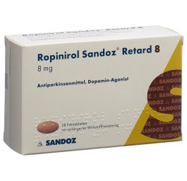 ROPINIROLE Sandoz Retard cpr ret 8 mg 28 pce
