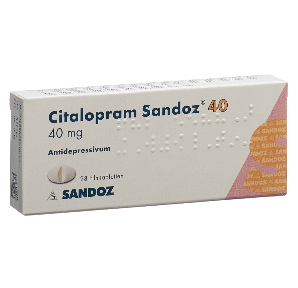 CITALOPRAM Sandoz cpr pell 40 mg 28 pce