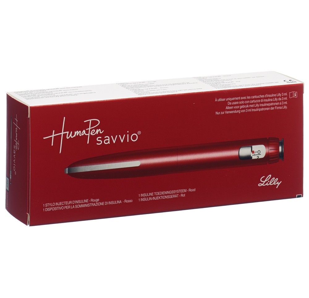 HUMAPEN Savvio stylo pour insuline rouge