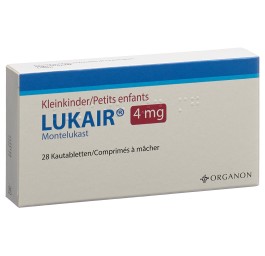 LUKAIR cpr croquer 4 mg 28 pce