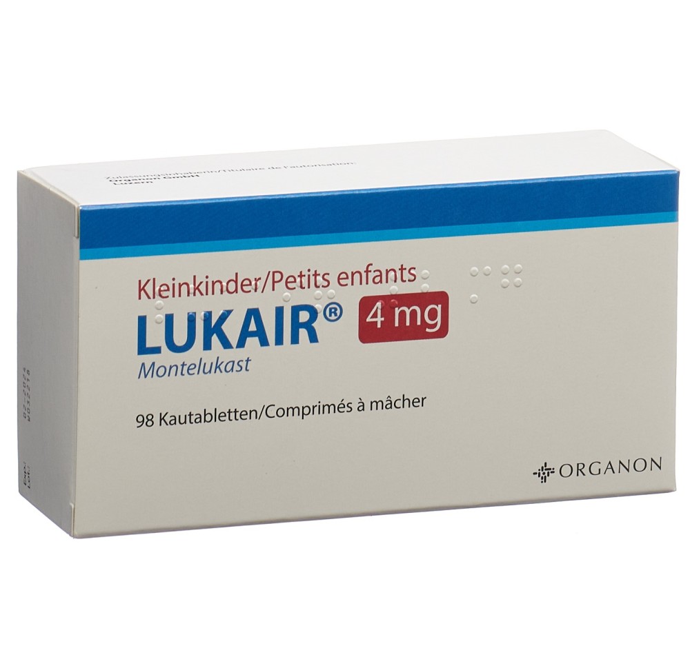 LUKAIR cpr croquer 4 mg 98 pce LUKAIR cpr croquer 4 mg 98 pce