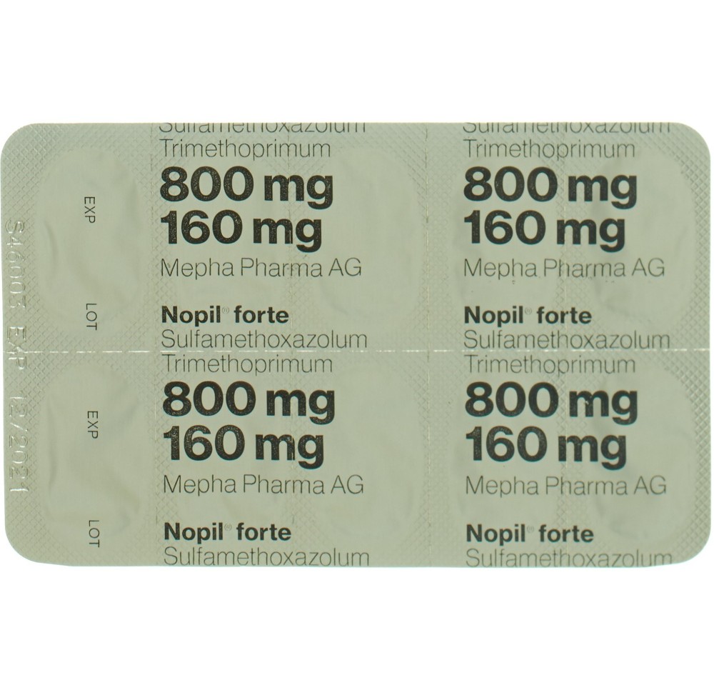 NOPIL forte cpr 800/160mg 50 pce NOPIL forte cpr 800/160mg 50 pce