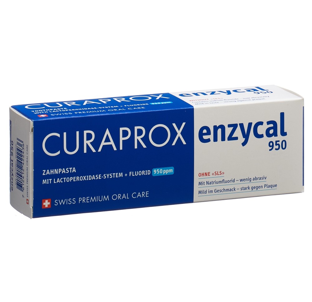 CURAPROX enzycal 950 pâte dentifrice d/f/e 75 ml CURAPROX enzycal 950 pâte dentifrice d/f/e 75 ml