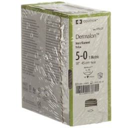 DERMALON 45cm bleu 5-0 C-13 36 pce