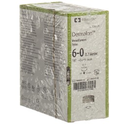 DERMALON 45cm bleu 6-0 C-1 36 pce