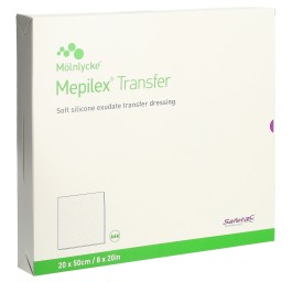 MEPILEX Transfer Safetac pan vul 20x50cm sil 4 pce