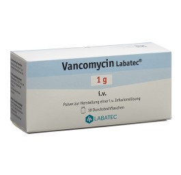 VANCOMYCINE Labatec 1 g flac 10 pce