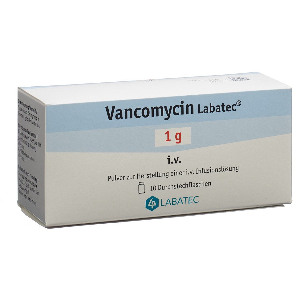 VANCOMYCINE Labatec 1 g flac 10 pce