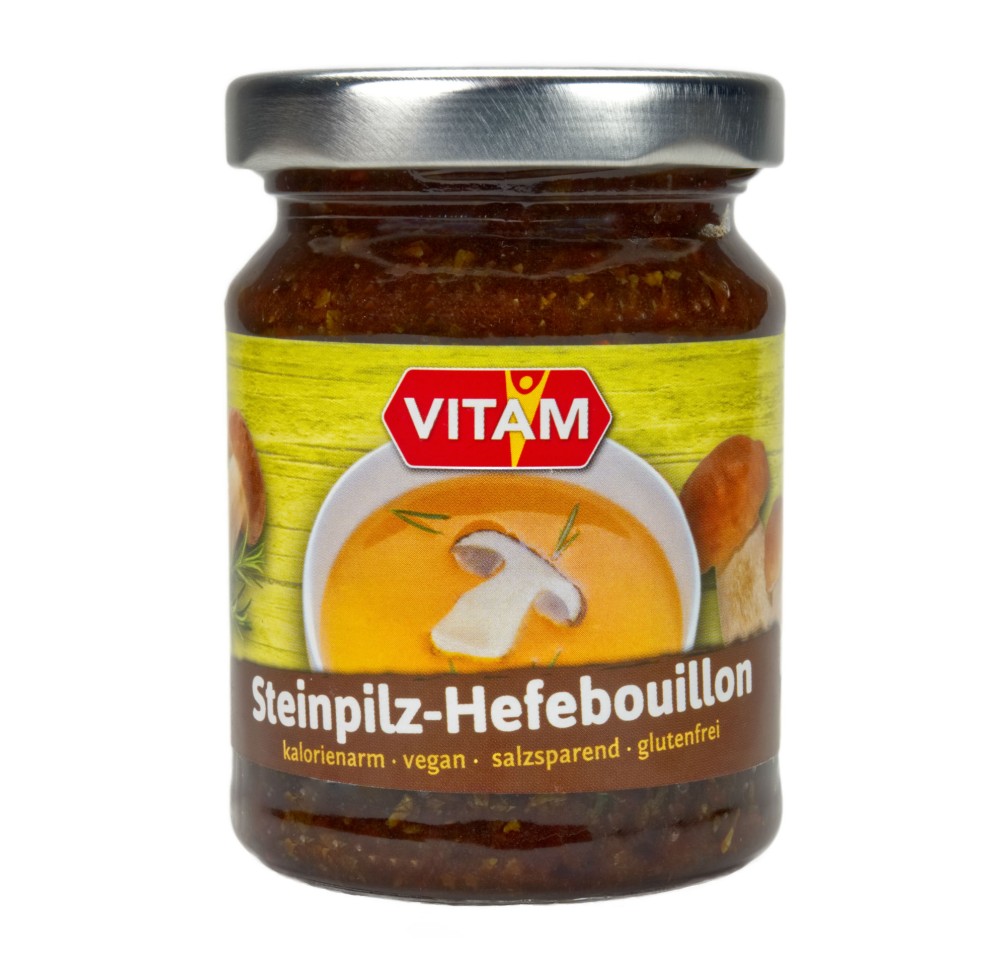 VITAM bouillon de levure aux cèpes verre 150 g VITAM bouillon de levure aux cèpes verre 150 g