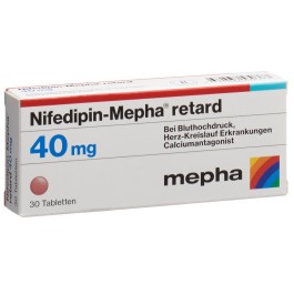 NIFEDIPIN Mepha cpr ret 40 mg retard 30 pce