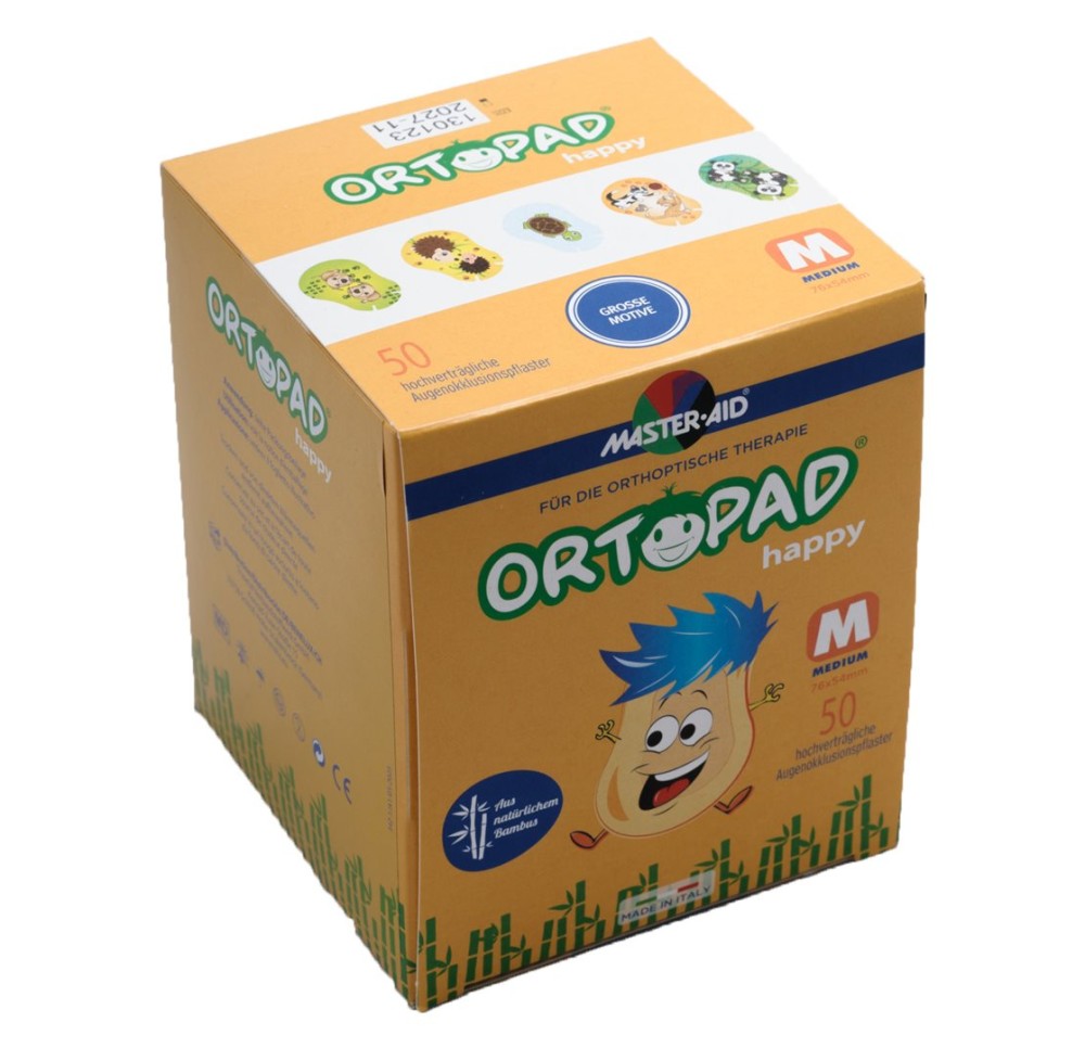 ORTOPAD happy emplâtre occlu medium 50 pce ORTOPAD happy emplâtre occlu medium 50 pce