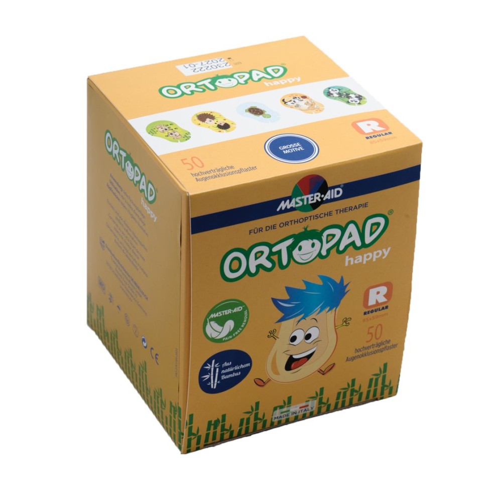 ORTOPAD happy emplâtre occlu regular 50 pce ORTOPAD happy emplâtre occlu regular 50 pce