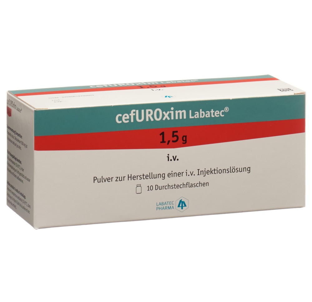 CEFUROXIM Labatec 1.5 g i.v. flac 10 pce CEFUROXIM Labatec 1.5 g i.v. flac 10 pce