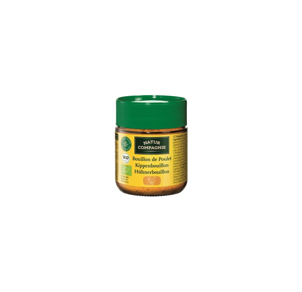 NATUR COMPAGNIE bouillon poulet bio verre 100 g NATUR COMPAGNIE bouillon poulet bio verre 100 g