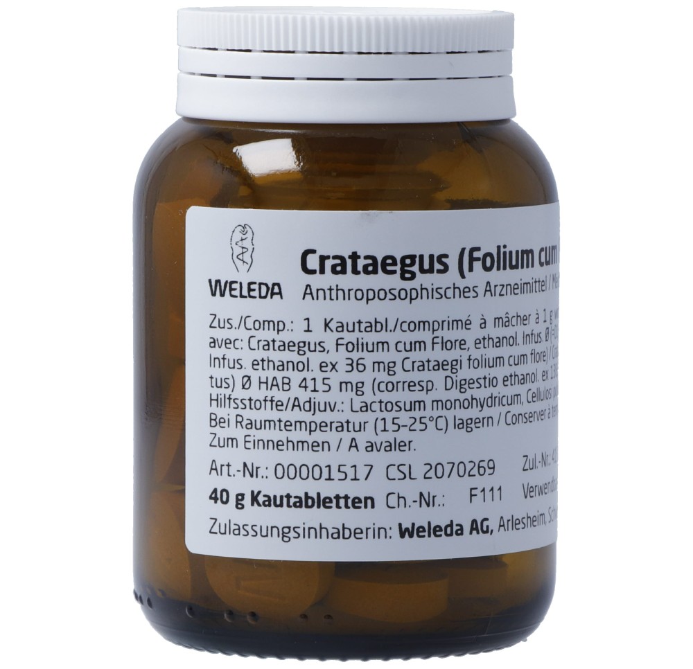 WELEDA crataeg fol c flor et fruc cpr croquer 40 g