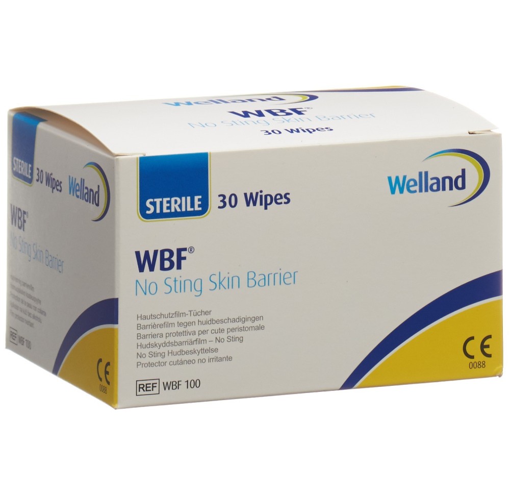 WBF wipes serviettes soin 100x160mm stérile 30 pce