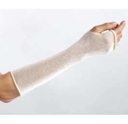 L+R jersey tubulaire 25cmx25m écru rouleau